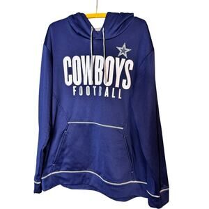 Dallas Cowboys NFL Hoodie Mens XL Blue Pullover Team Apparel Football Sweatshirt